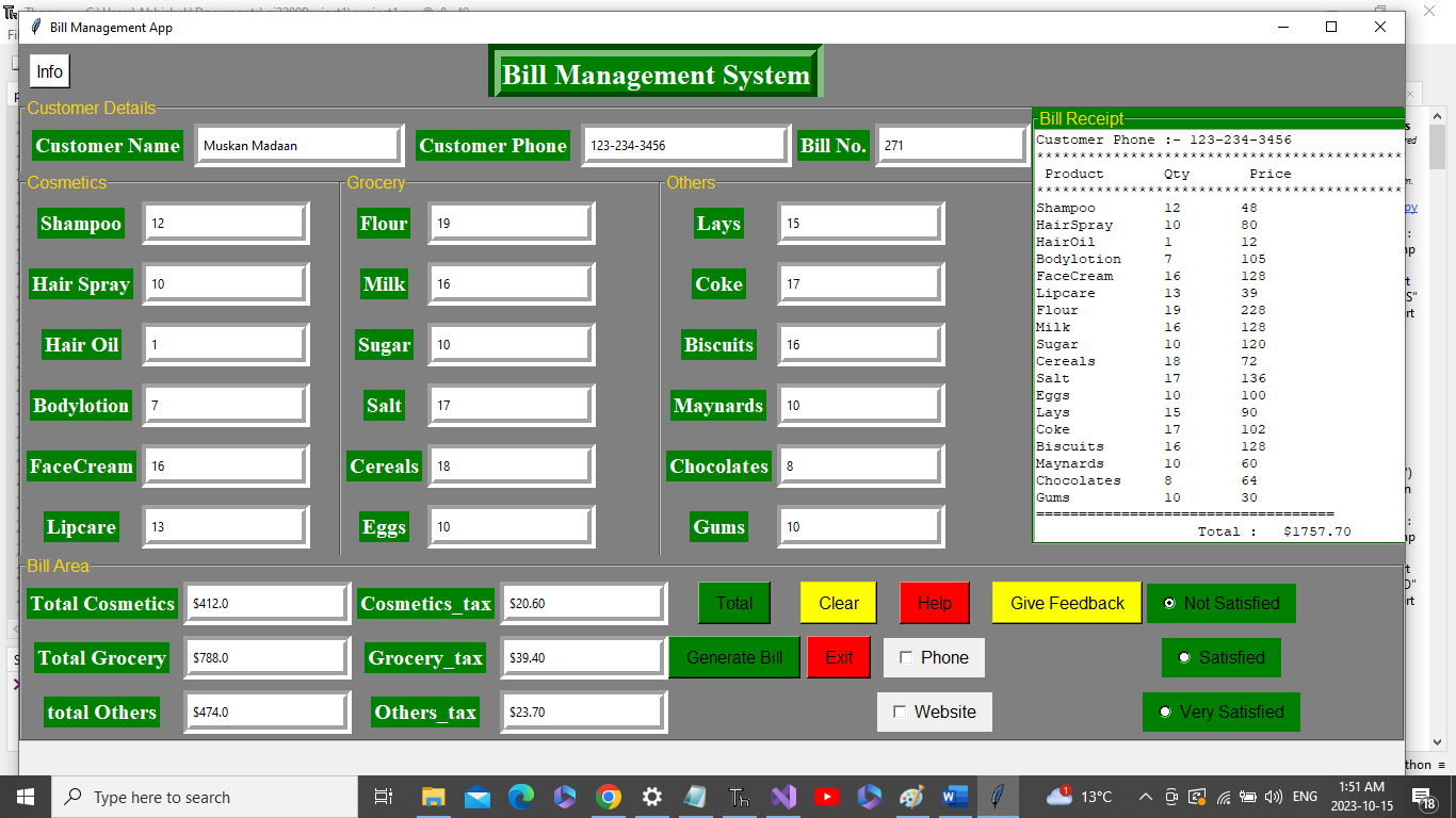Bill Management System